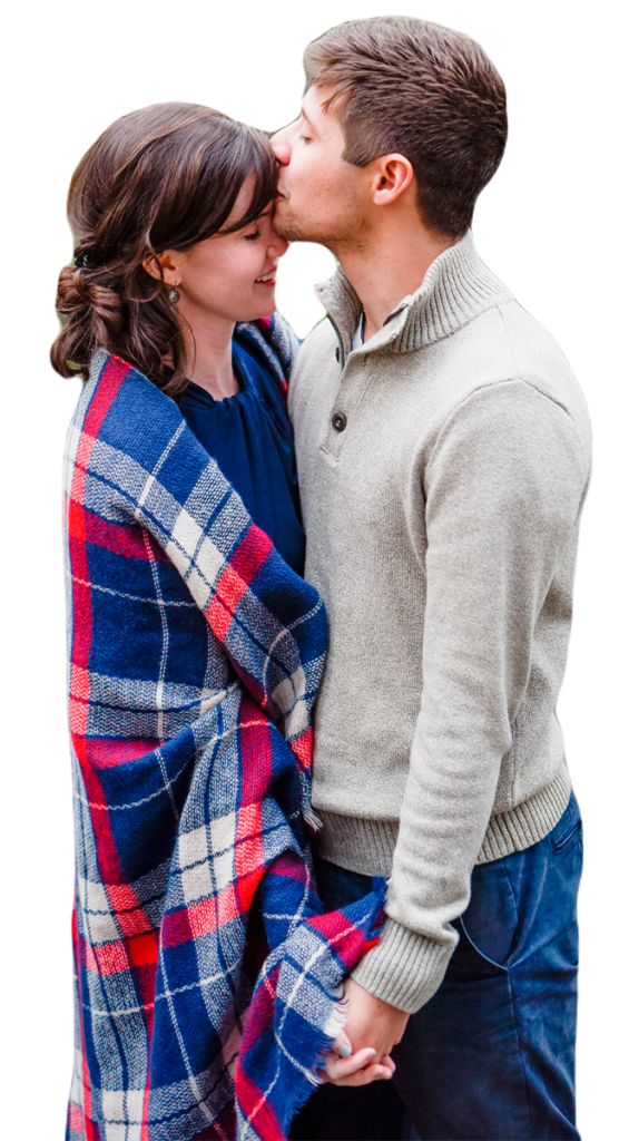 pareja joven en el fin de semana para novios